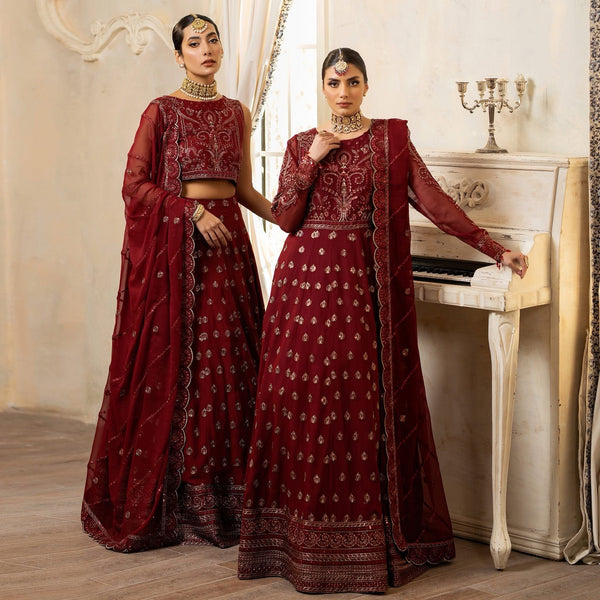 Crimson Allure – Chiffon Maxi with Elegant Drape